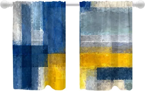 Vista 64 de Shrahala Cortinas de nivel de chakras con mandala beige para ventanas de cocina, paneles de cortina de ventana de mandala multicapa de poliéster