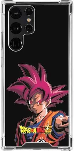 Vista 13 de Skinit Funda transparente compatible con Galaxy S22 Ultra, diseño oficial de Dragon Ball Super Goku