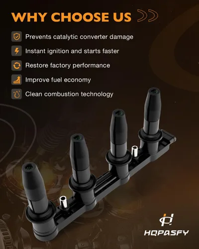 Vista 6 de Paquete de bobinas de encendido UF620 compatible con Chevrolet Aveo Aveo5 Cruze Sonic Chevy Cruze Limited, Pontiac G3 L4 1.6L 1.8L Reemplazo #