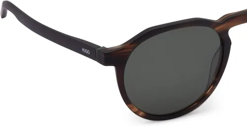 Vista 6 de Gafas de sol Hugo Boss HG-1087-S BU0QT Mármol Marrón - Negro Mate - Lentes grises verdes
