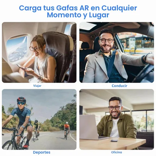 Vista 9 de Cable de carga USB C a USB‑C AR para gafas, admite carga rápida de 60 W, transferencia de datos de 10 Gbps y pantalla de 4K a 60 Hz - Chaqueta