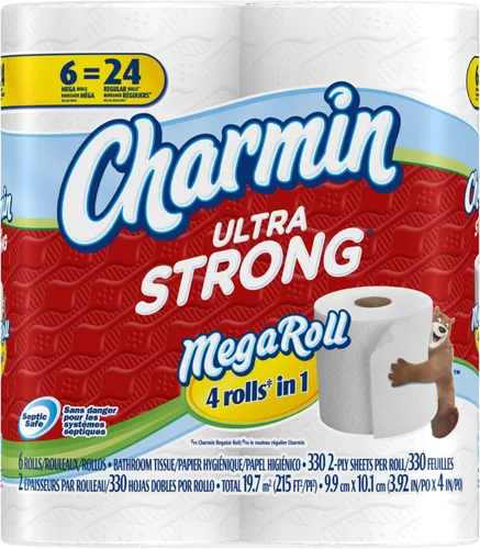 Vista 2 de Charmin Papel higiénico ultra fuerte (3 paquetes de 6 megarrollos)