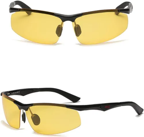Vista 3 de Gafas de sol polarizadas de visión nocturna, gafas especiales antiluz nocturna para conducir conductor, conducción luminosa por la noche