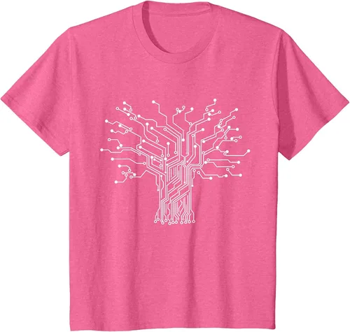 Vista 71 de Electronics Technician Binary Tree - Electrical Engineer T-Shirt Asphalt Grey