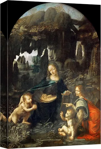 Vista 30 de wall26 Lienzo impreso para pared, diseño de Salomé y San Juan Bautista, por Solario, Historia del Renacimiento, ilustraciones de bellas artes, arte