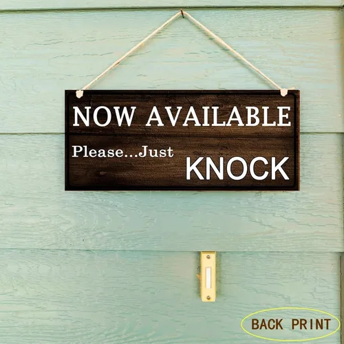Vista 7 de WSNIHO Letrero con texto en inglés «Do Not Disturb Door Hanger» («Do Not Disturb Door Hanger»), color marrón
