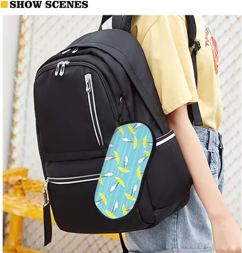 Vista 9 de Showudesigns Estuche para lentes de sol suave con clip, estuche organizador de viaje para niños, mujeres y niñas