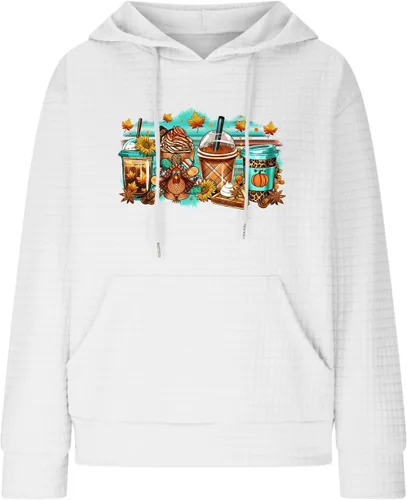 Vista 70 de SHAOBGE Sudaderas con capucha de gran tamaño para mujer, sudaderas con capucha para entrenamiento, suéteres casuales y cómodos trajes de moda