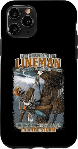 Vista 29 de Fate Whispers to The Lineman Proud Lineman Crew Job Pride Case for iPhone 17