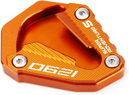 Vista 8 de Placa de extensión para soporte lateral de motocicleta compatible con 1290 Super Adventure S 2021 2022 2023 2024 Soporte de almohadilla de pie