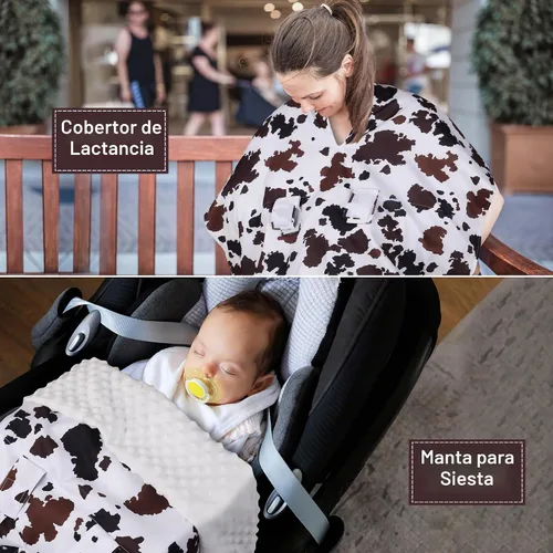 Vista 7 de Funda para Asiento de Coche Rquite para Bebé, Fundas para Asiento de Coche para Niño, Funda para Asiento de Coche de Invierno de Minky, Dosel