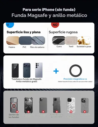 Vista 7 de JOYROOM Soporte de auto para iPhone, [Triplegable] MagSafe - Soporte de automóvil MagSafe para iPhone, [succión profesional + base de gel] soporte