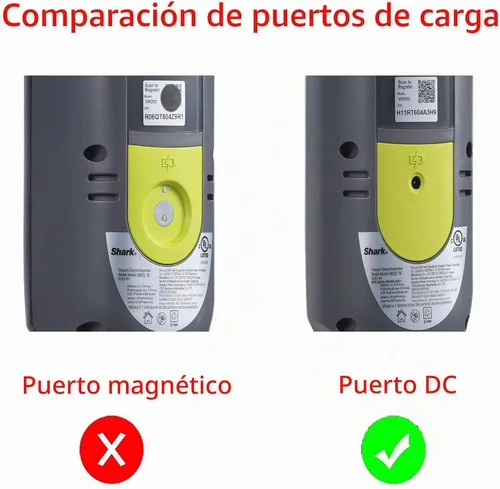 Vista 2 de Shark VM252 - Cargador CC compatible con fregona de vacío de piso duro inalámbrico Cargador DC