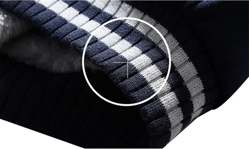 Vista 3 de JiangWu Sudaderas con capucha para hombre de invierno pesado forro polar sherpa con cremallera