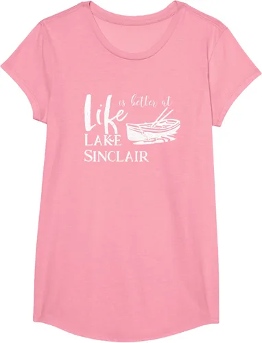 Vista 83 de Life is Better at Lake Sinclair Georgia Camiseta Negro