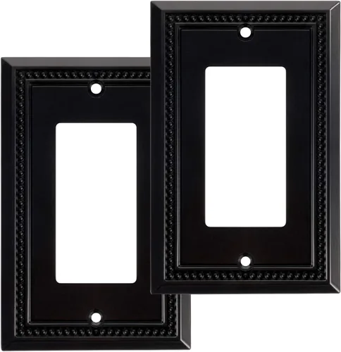 Vista 51 de Henne Bery Sunken Pearls - placa decorativa de pared, placa decorativa de pared, tapa de salida de la placa del interruptor, aleación de zinc sólida