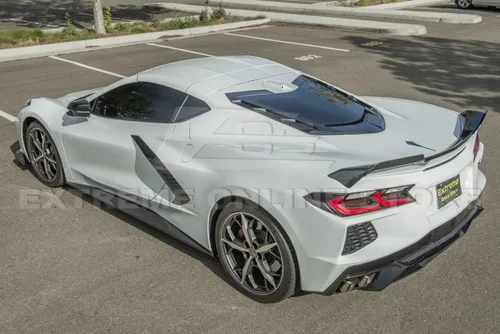 Vista 5 de Repuesto para modelos Chevrolet Corvette C8 2020 Par de mimbres adicionales de alerón de tapa trasera de maletero estilo Z51