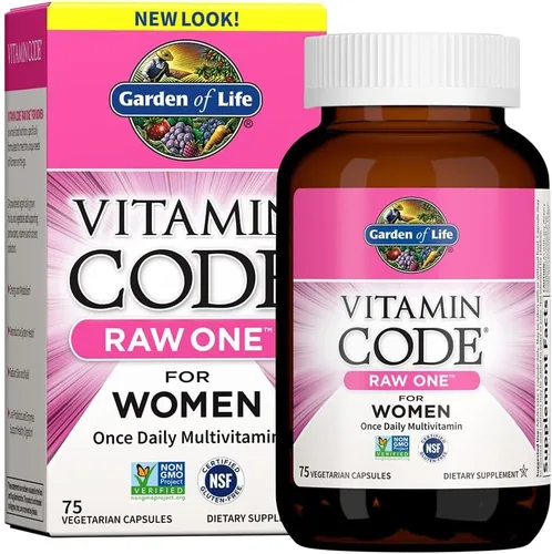 Vista 8 de Garden of Life Multivitamínico para mujeres, código de vitamina crudo para mujeres, una vez al día, hierro de alimentos integrales, probióticos