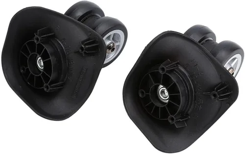 Vista 4 de VGEBY1 Maleta Ruedas, Equipaje Giratorio Ruedas Ruedas Universal PVC Ruedas Maleta Maleta Carretilla, Negro