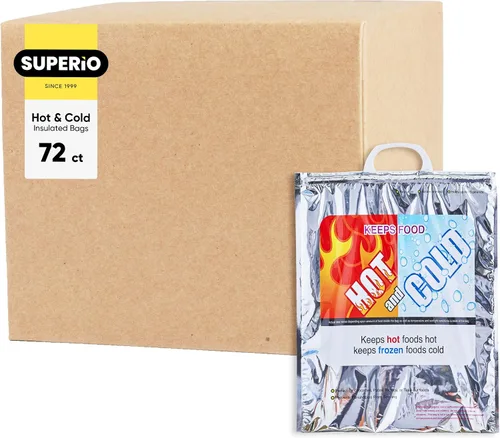 Vista 30 de Superio Bolsas Aisladas Calientes y Frías para Entrega de Alimentos, Bolsas de Compras de Comestibles, Almacenamiento de Alimentos para Comida