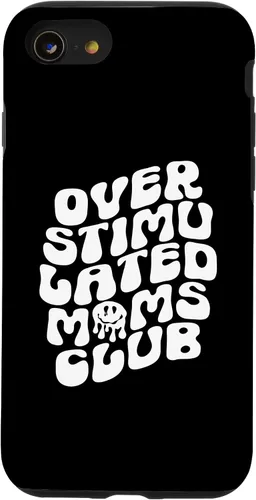 Vista 18 de Groovy Overstimulated Moms Club Funny Trendy Mom Case for iPhone 17