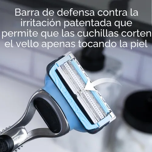Vista 3 de Gillette SkinGuard - Cuchillas de afeitar para hombre, 4 recambios de cuchillas