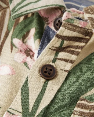 Vista 2 de Gymboree Conjunto de manga corta con botones y pantalones cortos para bebé