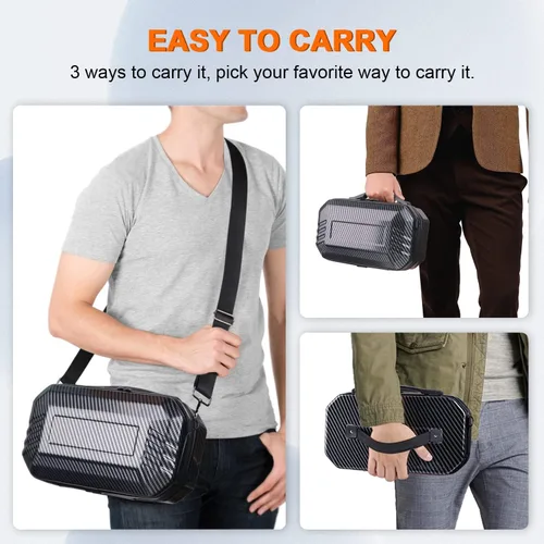 Vista 2 de YIZEIJOB Funda de transporte compatible con cubierta de vapor bolsa de transporte protectora de carcasa dura con correa de eslinga cremallera