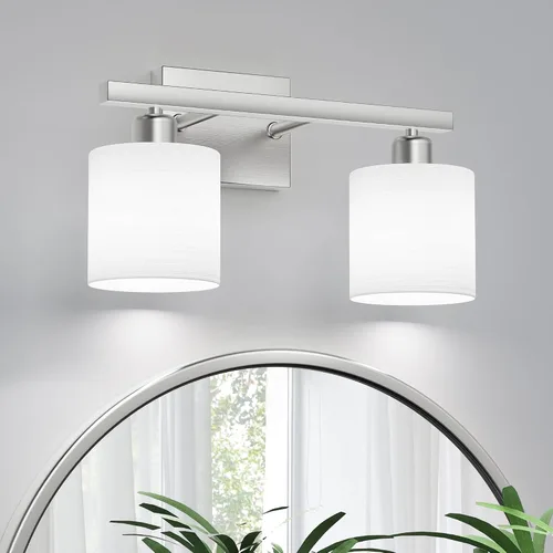 Vista 10 de Accesorios de iluminación de baño, accesorios de iluminación de baño sobre espejo, luces de tocador clásicas de interior, luz de tocador moderna