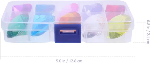 Vista 6 de Toddmomy Gemas de buceo para piscina para niños, 10 piezas de piedras preciosas acrílicas grandes con caja de almacenamiento, juguetes de piscina