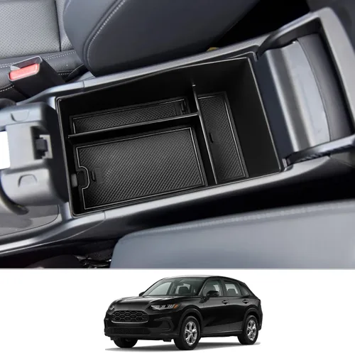 Vista 8 de CDEFG Bandeja organizadora de consola central Honda HR-V 2023 2024 2025 2026 para Honda HR-V 2023-2026 (deporte, EX-L, LX), accesorios para consola