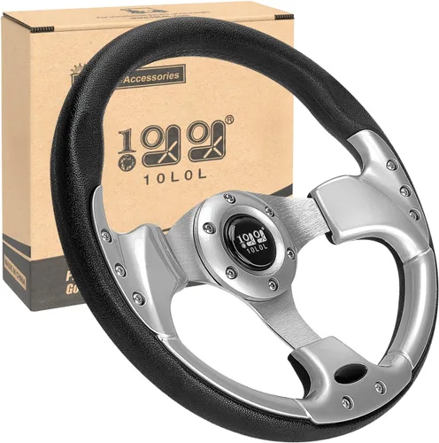 Vista 9 de Adaptador de volante de carrito de golf 10L0L para Club Car DS, negro