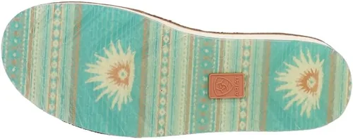 Vista 5 de ARIAT Women's WMS Cruiser SDEBRN Floral Emboss Boat Shoe