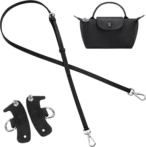 Vista 20 de Jiesinlov Correa de Hombro de Cuero para Bolso de Repuesto, Kit de Conversión Ajustable para Bandolera Compatible con Mini Bolso Antracita