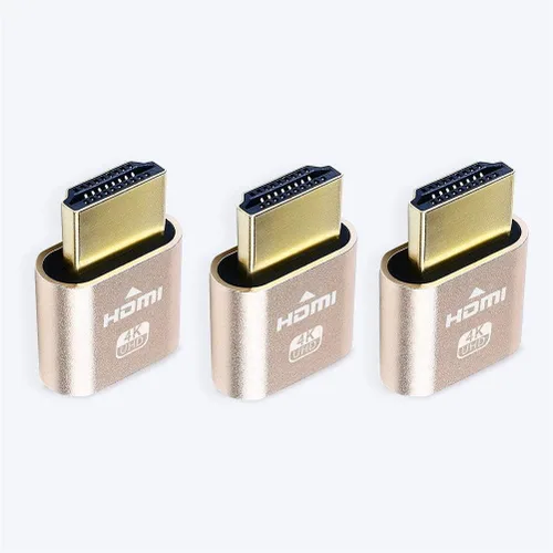 Vista 9 de DTECH Emulador de enchufe simulado HDMI 4K, adaptador fantasma sin cabeza, compatible con Windows, Mac, OSX, Linux, soporte 4kx2k 2160P 1080p