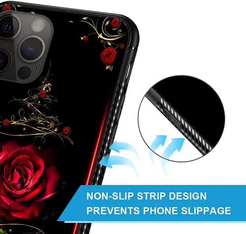 Vista 5 de ZHEGAILIAN Funda compatible con iPhone 11 Pro Max, diseño de patrón de policarbonato duro, funda protectora de TPU suave antideslizante para iPhone