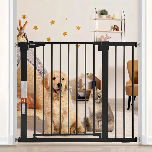 Vista 7 de COMOMY - Puerta de bebé extra ancha de 29.5 a 40.5 pulgadas, puerta de perro con cierre automático para casa Puerta de seguridad para niños, fácil
