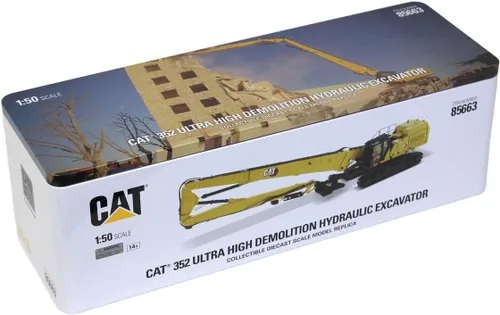 Vista 8 de Diecast Masters Excavadora hidráulica de demolición ultra alta Caterpillar 352 1:50 - Serie Diecast Masters 85663 High Line
