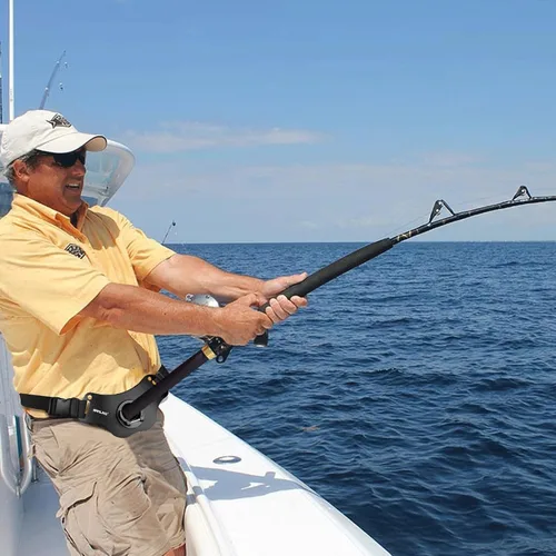 Vista 5 de Cinturón de pesca Cinturón de lucha ajustable de aluminio/fibra de carbono/cinturón de lucha de plástico Cinturón de pesca de pie