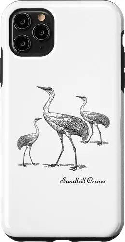 Vista 13 de Sandhill Crane Bird Ornithology Case for iPhone 17
