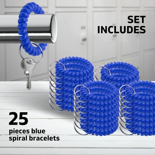 Vista 2 de Soportes para tarjetas de muñeca azules, Azul