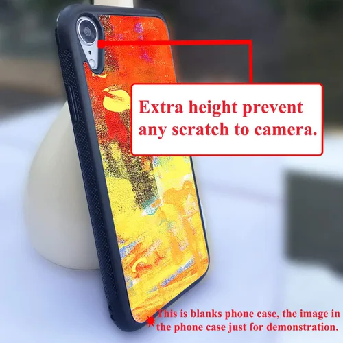 Vista 6 de JUSTRY 5 fundas para teléfono en blanco de sublimación compatibles con Apple iPhone XR de 6.1 pulgadas, funda para teléfono imprimible en blanco