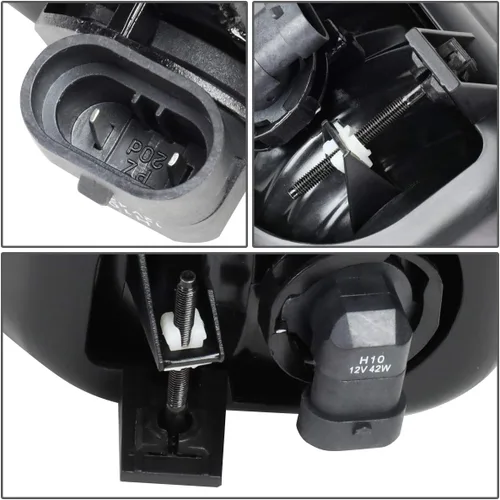 Vista 5 de Ensemble de luces antiniebla Auto Dynasty Compatible con modelos Chevy Silverado 1500 2500 3500 HD clásicos 2004-2007, reemplazo de lámpara