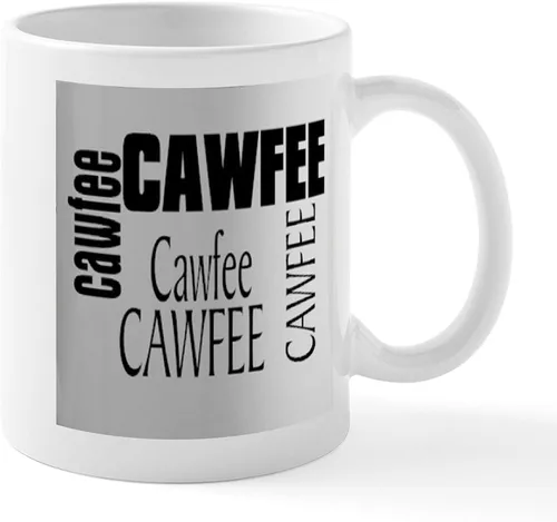 Vista 17 de CafePress Cawfee - Taza de café de cerámica (11.0 fl oz)
