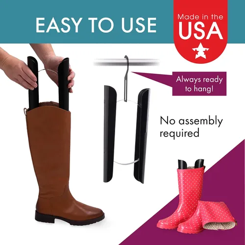 Vista 3 de Dial Industries, Inc. Moldeadores de botas con resorte, Negro