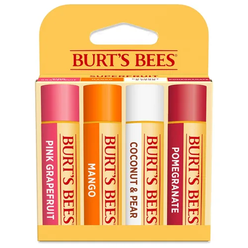 Vista 9 de Burt's Bees - Bálsamo labial hidratante 100% natural, de cera de abejas original con vitamina E y aceite de menta - 4 tubos