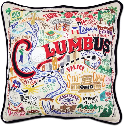 Vista 134 de Catstudio Portland (Oregon) - Almohada decorativa bordada