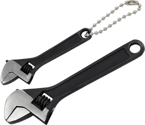 Vista 8 de Llave ajustable de tamaño mini de 2.5 pulgadas, herramienta de llave de tuerca pequeña negra de 2.5", capacidad de mandíbula de 0~10mm Jaw