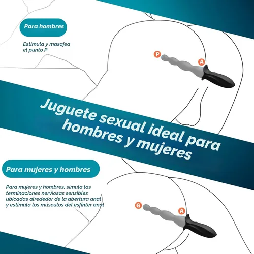 Vista 3 de Enchufe anal vibratorio para principiantes, juguete sexual para adultos, para hombres, mujeres, parejas, masajeador de próstata de silicona flexible