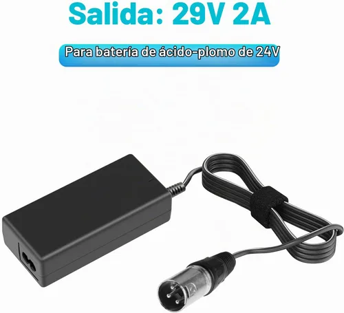 Vista 2 de 29V 2A para Cargador de Batería de 24V 2A para Scooter Golden Buzzaround Lite, Silla Eléctrica Jazzy, Pride Hoveround Mobility, Scooter Eléctrico